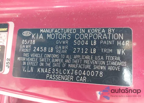 2018 Kia Stinger Gt from USA, damaged, VIN KNAE35LCXJ6040078